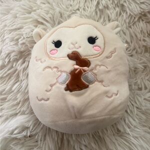 Squishmallows Cream and Brown Stuffed Animal